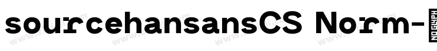 sourcehansansCS Norm字体转换
